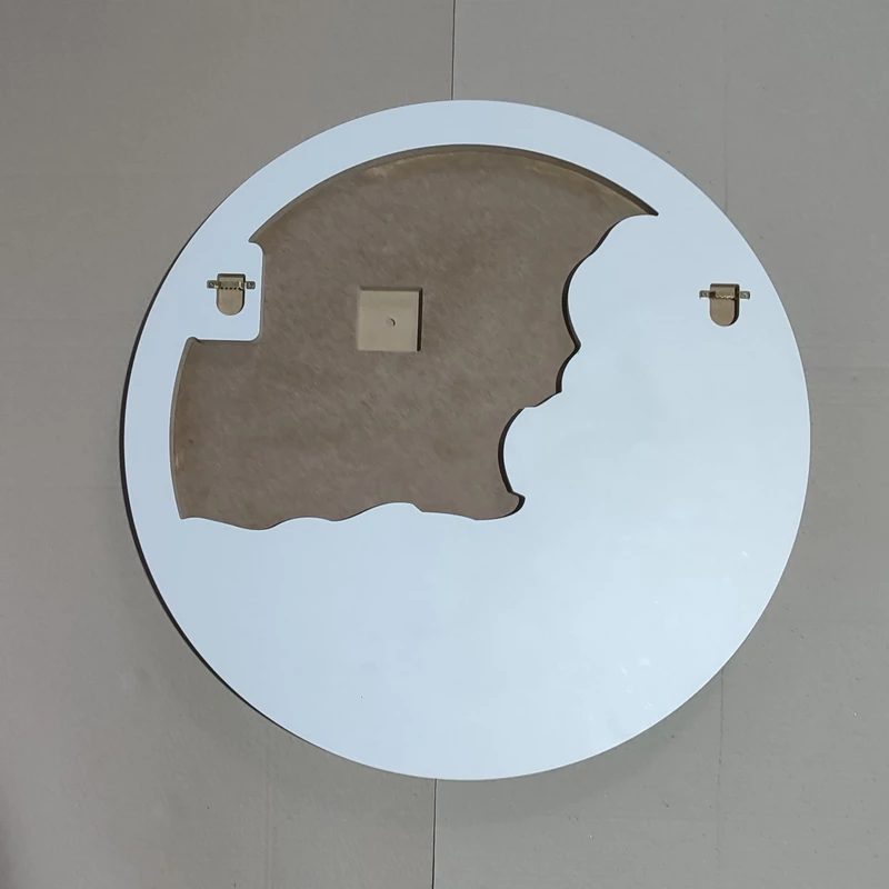 Basis für Uhr mit Trockenblumen-Komposition